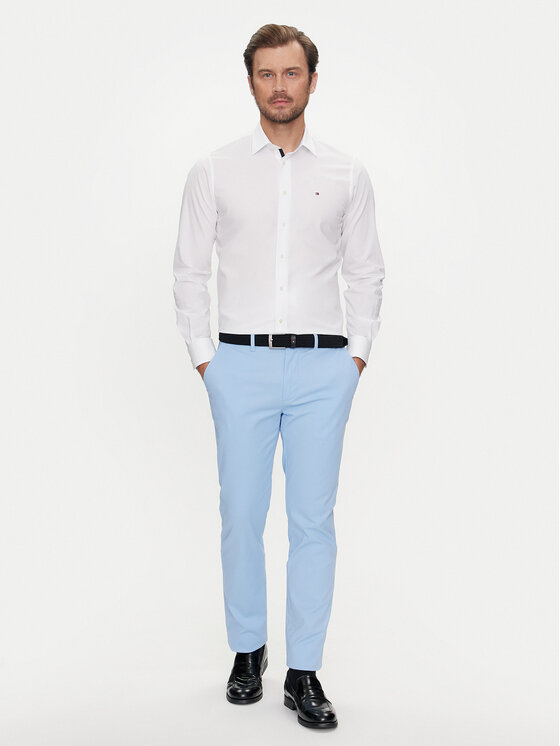 Tommy Hilfiger Tommy Hilfiger Πουκάμισο MW0MW35810 Λευκό Regular Fit