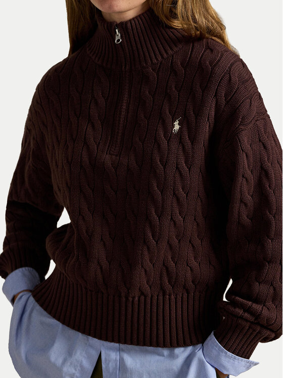 Polo Ralph Lauren Polo Ralph Lauren Sveter 211963467505 Hnedá Relaxed Fit