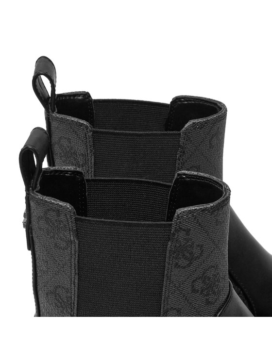 Guess Guess Členková obuv s elastickým prvkom Shuze FLTSHU ELE10 Čierna
