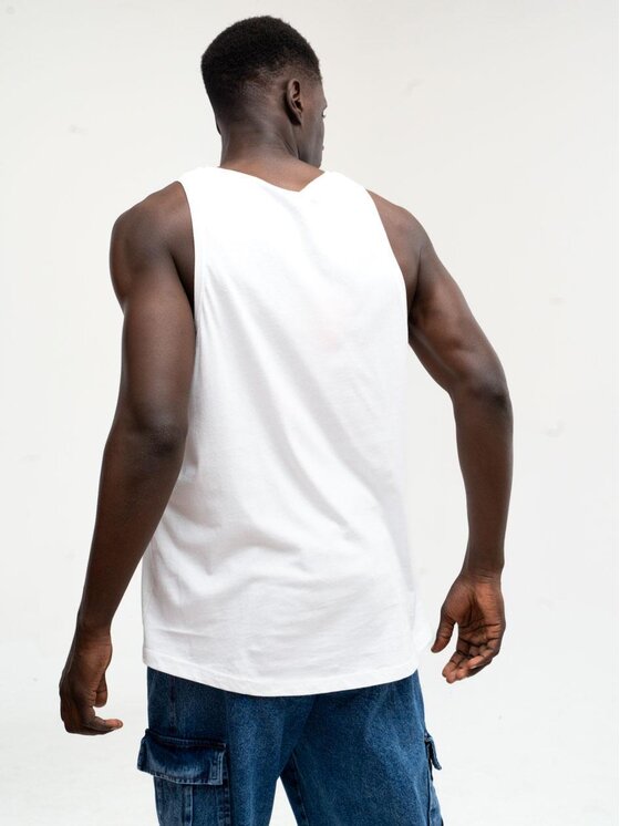 Urban City Urban City Tank top Tank Top Męski Biały UrbanCity No Logo XXL Biały Regular Fit