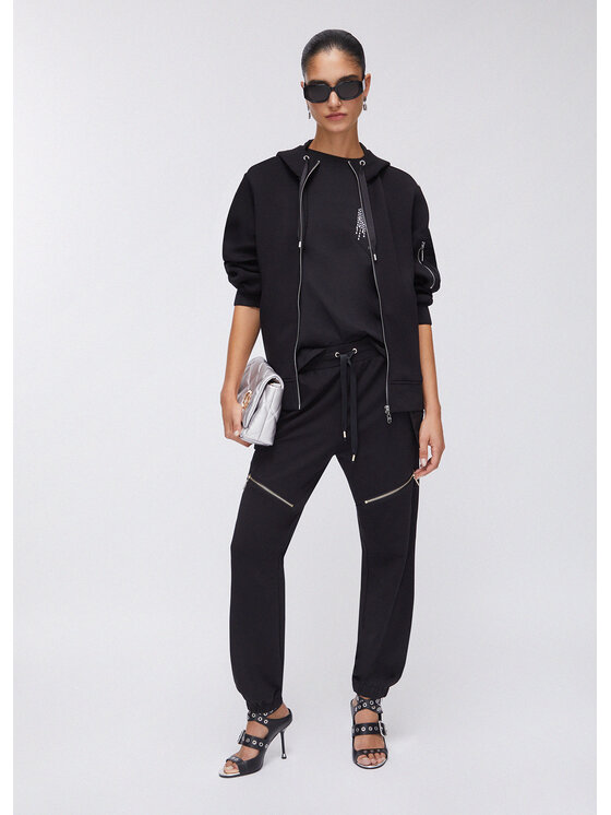 Liu Jo Liu Jo Spodnie materiałowe TA6194FS09022222 Czarny Regular Fit