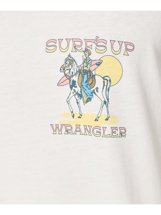 Wrangler Wrangler T-Shirt 112350446 Biały Regular Fit