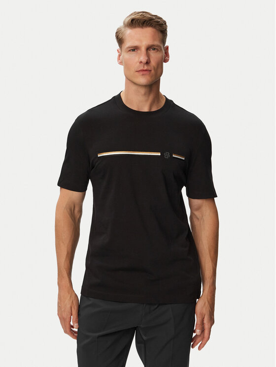 BOSS Tricou C-Taut 41 50565785 Negru Regular Fit