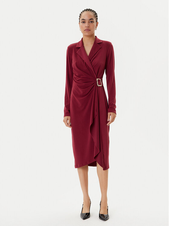 Joseph Ribkoff Joseph Ribkoff Koktel haljina 253145 Tamnocrvena Slim Fit