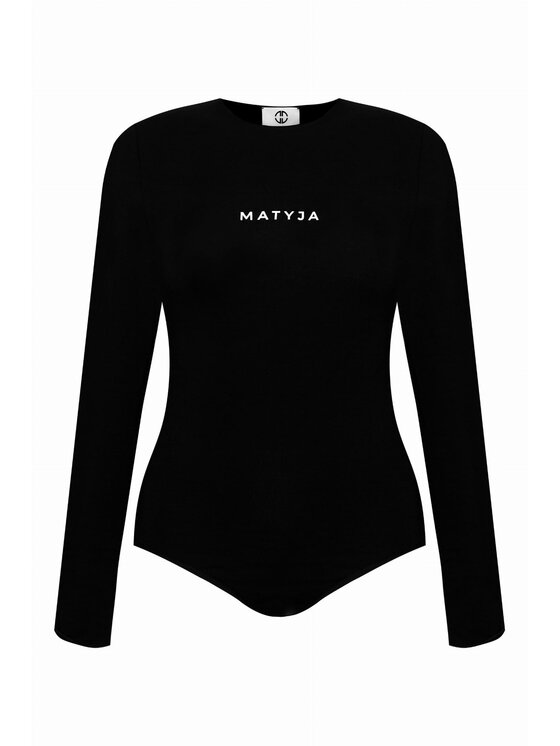 Magda Matyja Magda Matyja Body Amy Body Black Czarny Slim Fit