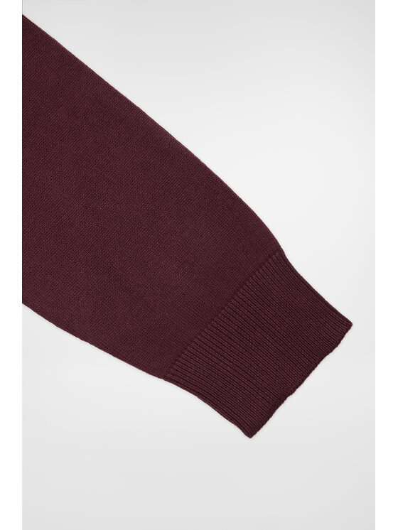Próchnik Próchnik Golf Golf Ciemnobordowy Bawełniany PM5 SW073224000022 Bordowy Slim Fit