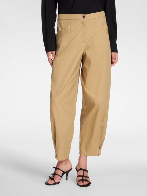 Elena Mirò Elena Mirò Spodnie materiałowe P189P000430N012 Brązowy Regular Fit