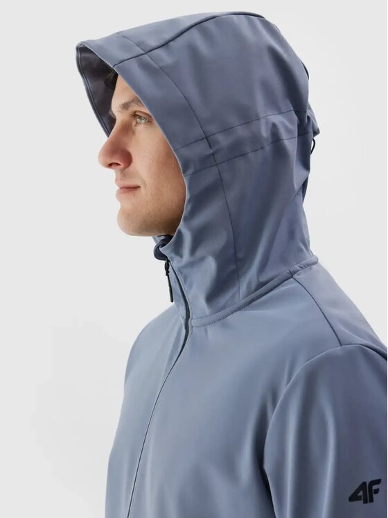 4F 4F Kurtka softshell 4FWAW24TSOFM283-32S Granatowy Regular Fit