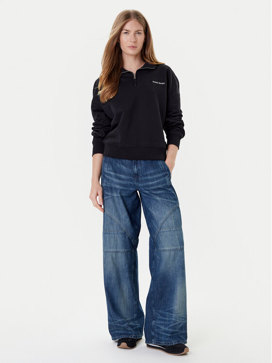 Guess Jeans Guess Jeans Μπλούζα W5YQ09 K68I4 Μαύρο Regular Fit