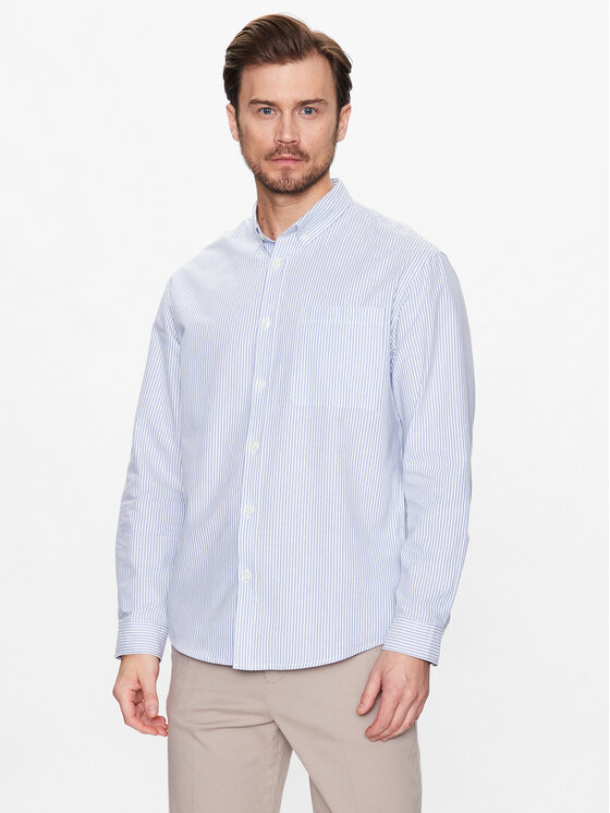 Redefined Rebel Redefined Rebel Πουκάμισο Oxford PCV224065 Γαλάζιο Classic Fit