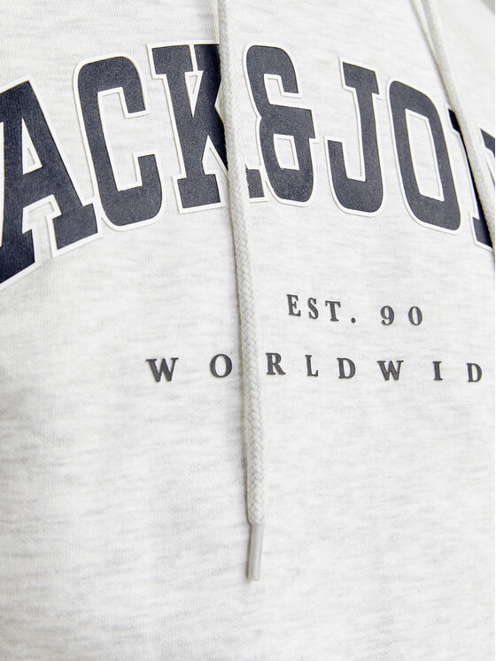 Jack & Jones Jack & Jones Bluză 12256521 Gri Relaxed Fit