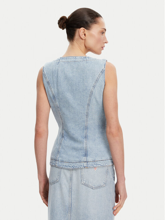 Guess Guess Mellény W5GN89 D5B96 Kék Regular Fit