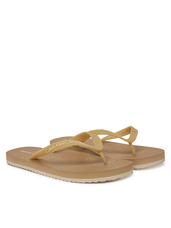 Calvin Klein Jeans Calvin Klein Jeans Σαγιονάρες Thong+ Tpu YM0YM01265 Μπεζ