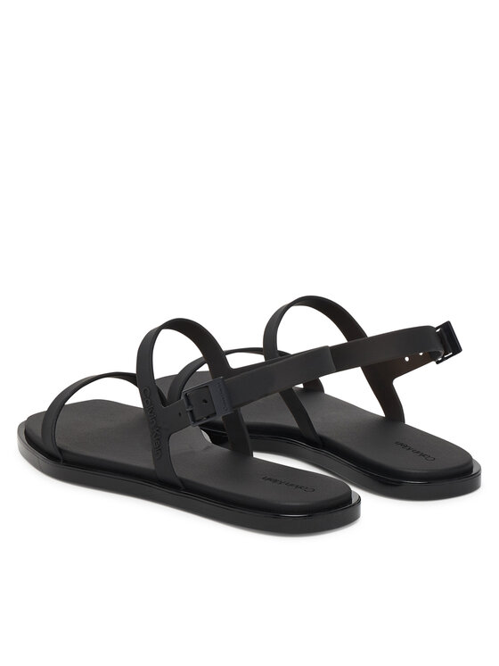 Calvin Klein Calvin Klein Sandali Jelly Sandal Sling Mat Tran Tpu HW0HW02969 Črna
