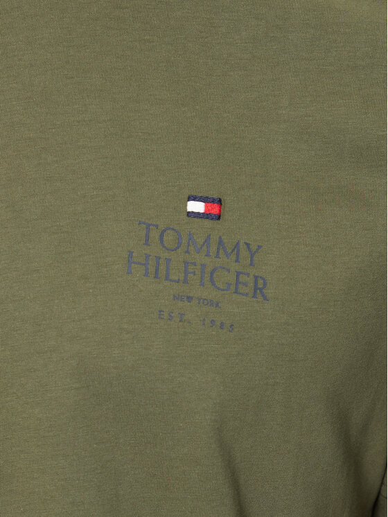 Tommy Hilfiger Tommy Hilfiger Marškinėliai MW0MW36500 Žalia Regular Fit