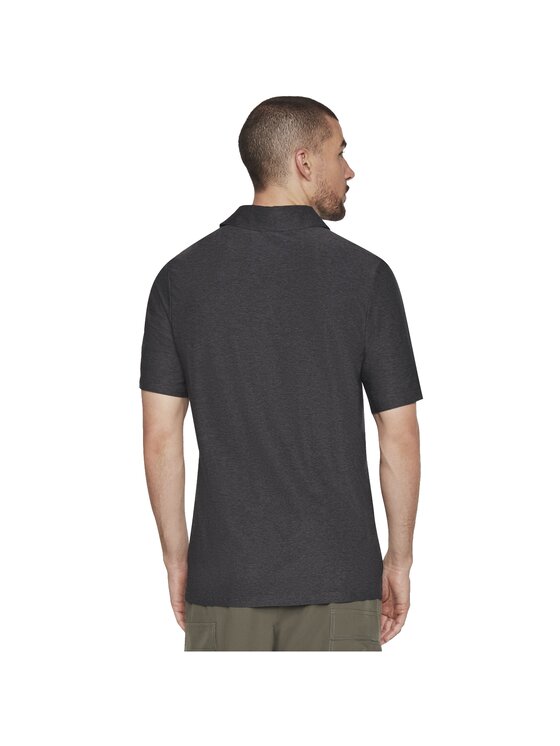 Skechers Skechers Polo Skechers Go Dri All Day Polo Szary Regular Fit