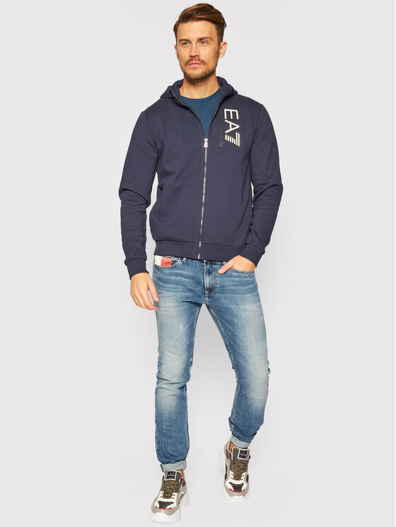 EA7 Emporio Armani EA7 Emporio Armani Sweatshirt 6HPM57 PJ07Z 0554 Dunkelblau Regular Fit