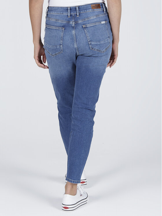 Cross Jeans Cross Jeans Jeansy N 432-022 Niebieski Mom Fit