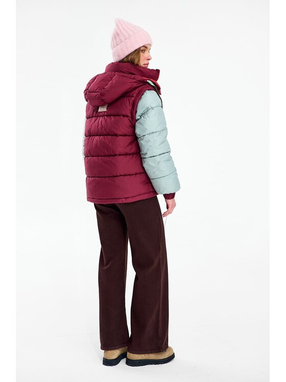 NAOKO NAOKO Kurtka zimowa Vinterra Bordowy Regular Fit