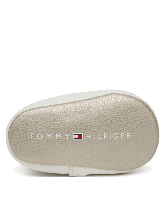 Tommy Hilfiger Tommy Hilfiger Laisvalaikio batai Low Cut Velcro Sneaker T0A9-33722-1528 Balta