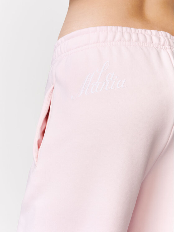 La Mania La Mania Teplákové kalhoty MARGOT Růžová Basic Fit