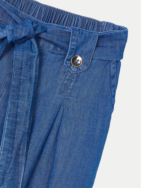 Mayoral Mayoral Kalhoty z materiálu 3556 Tmavomodrá Relaxed Fit