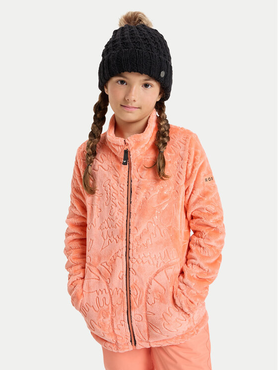 Roxy Roxy Polár kabát Igloo ERGFT04013 Narancssárga Slim Fit