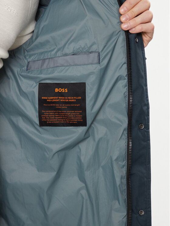 BOSS BOSS Зимова куртка Oneon-W 50498224 Голубий Relaxed Fit