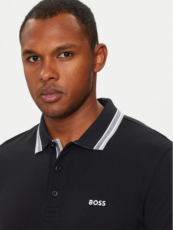 BOSS Boss Поло Paddy 50469055 Чорний Regular Fit