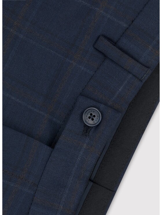 Pako Lorente Pako Lorente Spodnie garniturowe P24SF-6G-012 Granatowy Slim Fit