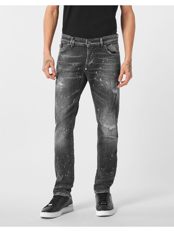 PHILIPP PLEIN PHILIPP PLEIN Jeansy 26867 Czarny Straight Leg