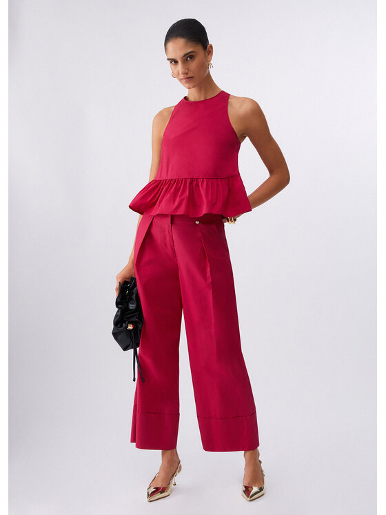 Liu Jo Liu Jo Pantaloni di tessuto WA6498T485391955 Rosso Regular Fit