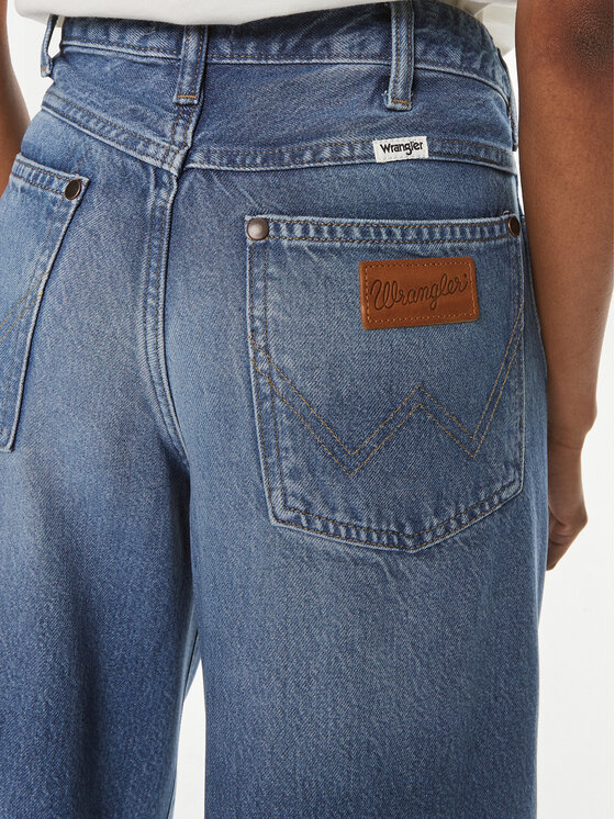 Wrangler Wrangler Jeansy World Wide 112352301 Niebieski Wide Leg