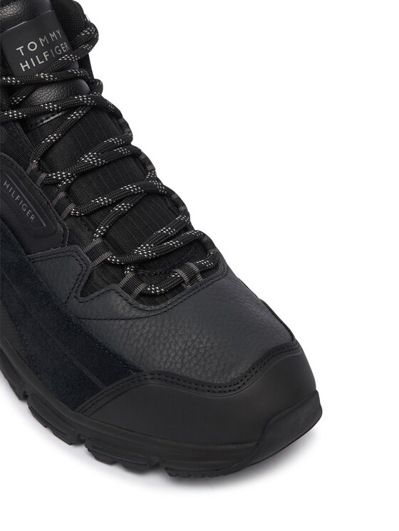 Tommy Hilfiger Tommy Hilfiger Ορειβατικά παπούτσια Hilfiger Wp Mix Chukka Runner FM0FM06022 Μαύρο
