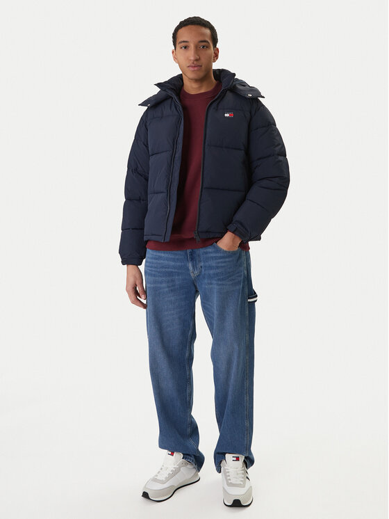Tommy Jeans Tommy Jeans Ziemas jaka DM0DM22730 Tumši zils Regular Fit
