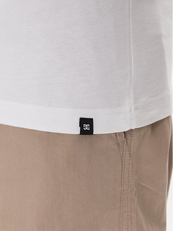 DC Shoes DC Shoes T-Shirt ADYZT05457 Biały Heritage Fit