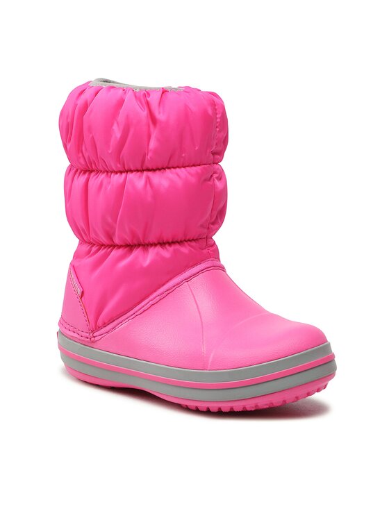 Crocs Snehule Winter Puff Boot Kids 14613-6TR Ružová