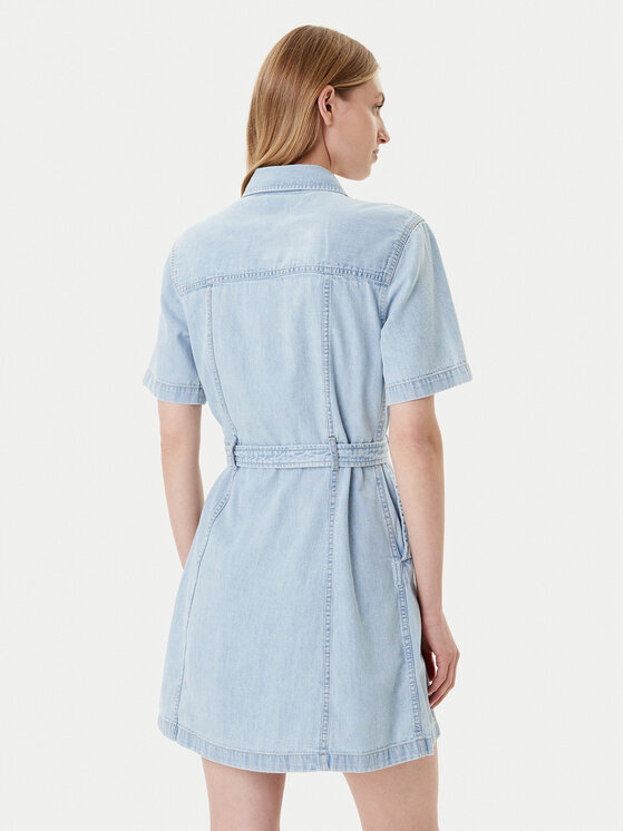 Tommy Jeans Tommy Jeans Rochie de blugi DW0DW21168 Albastru Regular Fit