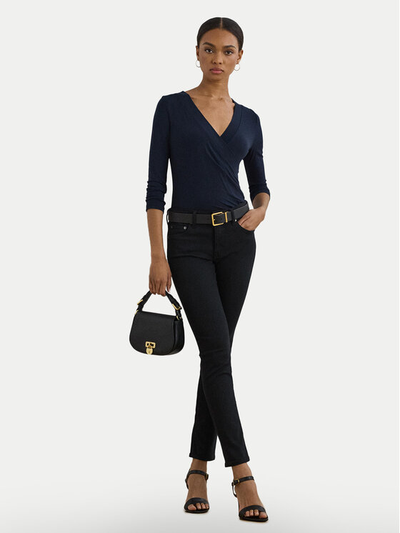 LAUREN RALPH LAUREN LAUREN RALPH LAUREN Bluza 200824366023 Mornarsko modra Slim Fit