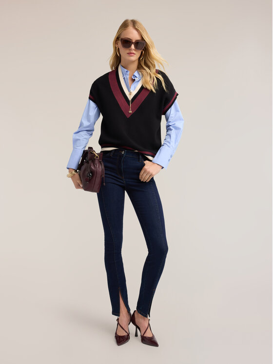 Motivi Motivi Sweter M362W004067N0Z3 Czarny Over Fit