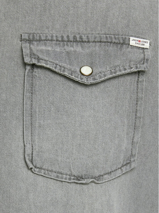 Jack & Jones Jack & Jones Koszula Sheridan 12138115 Szary Slim Fit