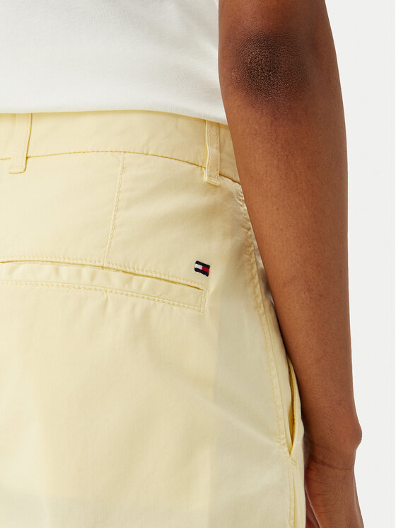 Tommy Hilfiger Tommy Hilfiger Bavlnené šortky WW0WW42457 Žltá Regular Fit