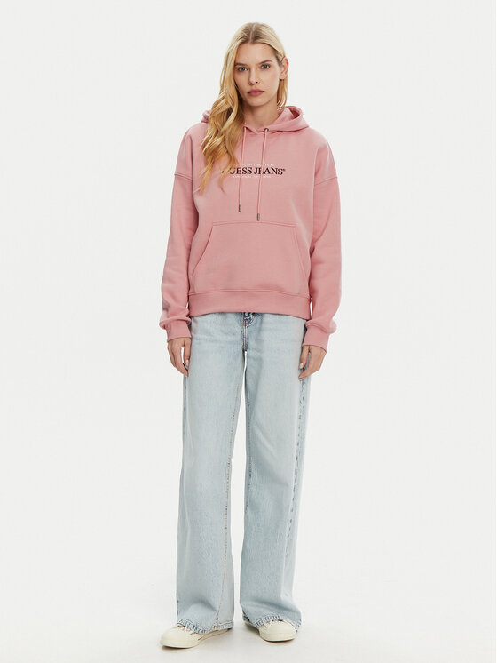 Guess Jeans Guess Jeans Majica dugih rukava W4YQ15 KC811 Ružičasta Regular Fit