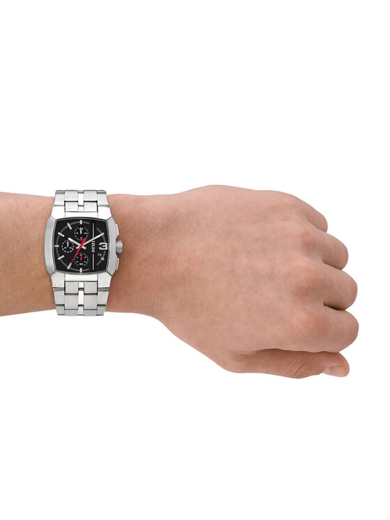 Diesel Diesel Hodinky Cliffhanger DZ4661 Strieborná