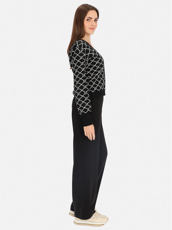 L’AF L’AF Kardigan Archi Czarny Regular Fit