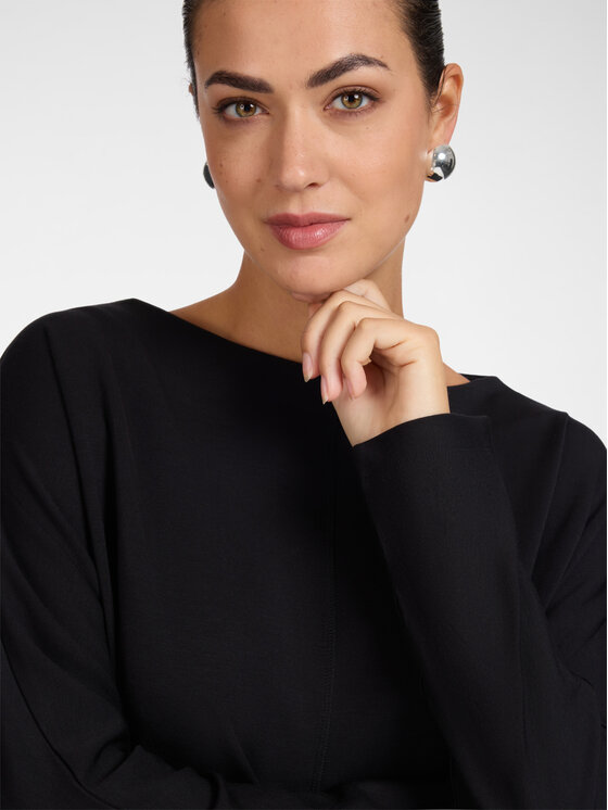 Elena Mirò Elena Mirò Bluza G806Z000675N033 Czarny Regular Fit
