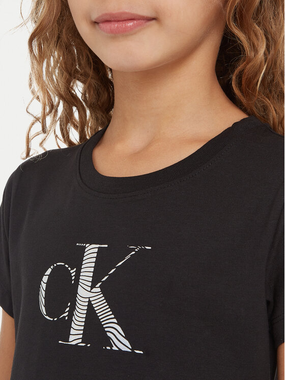 Calvin Klein Jeans Calvin Klein Jeans T-shirt Iridescent IG0IG02433 Crna Regular Fit