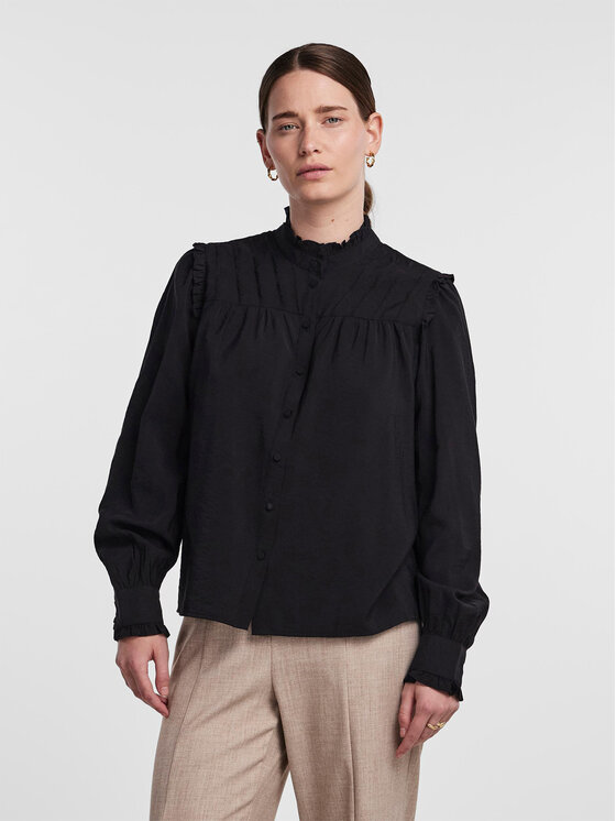 YAS YAS Košulja 26030892 Crna Regular Fit