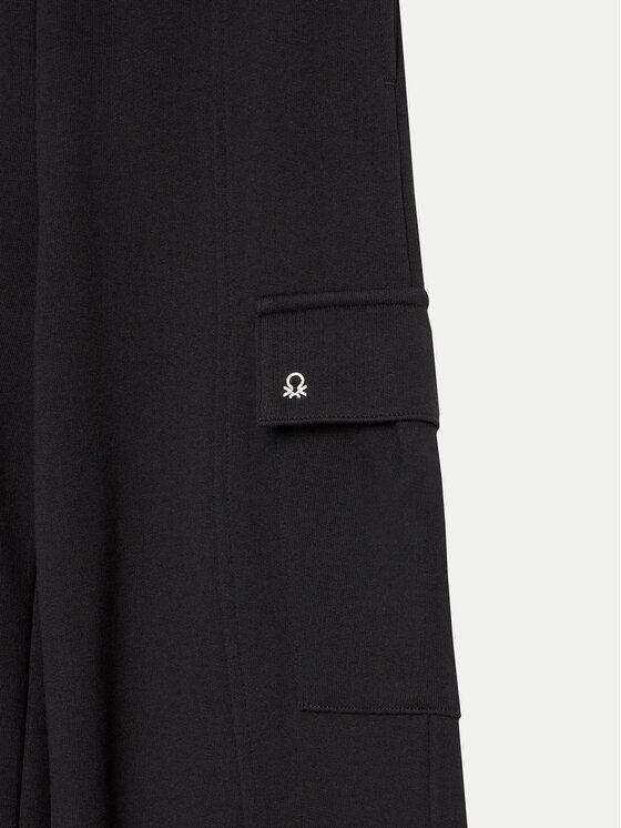 United Colors Of Benetton United Colors Of Benetton Donji dio trenerke 33NVCF05D Crna Wide Leg