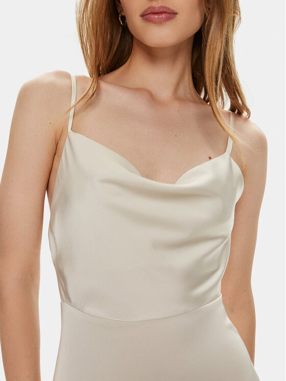 Vila Vila Coctailkleid Ravenna 14085601 Beige Regular Fit